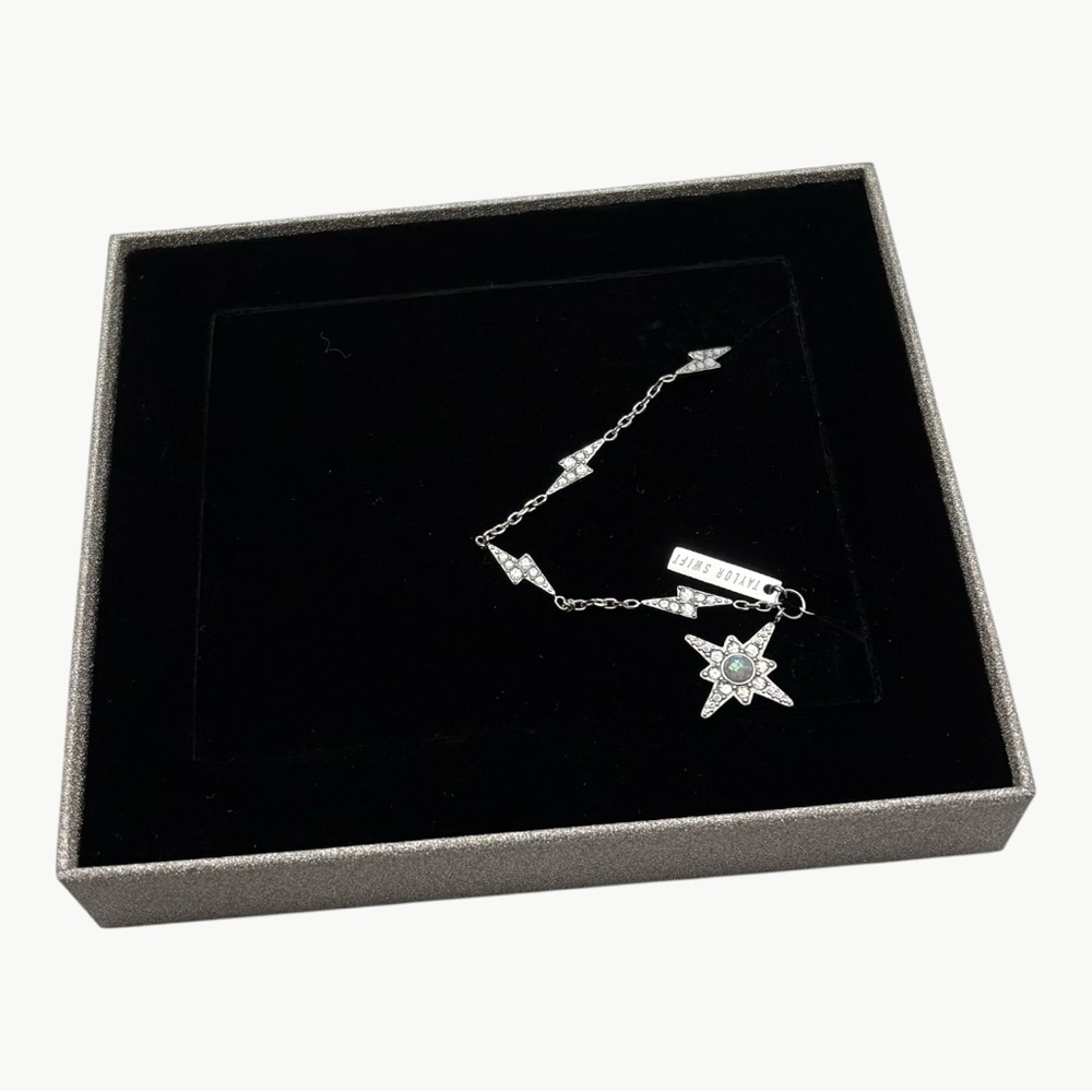NIB Taylor Swift It’s Beautiful Opalite Star Charm Collectible Bracelet | Silver - Picture 5 of 12